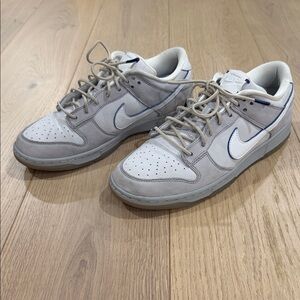 Nike Dunks Light Gray and Blue Men’s Size 10